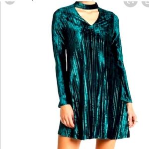 Nicole Miller Green Velvet Dress, Size 10